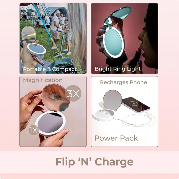 Compact LED Display Mirror - Picture 4 of 6